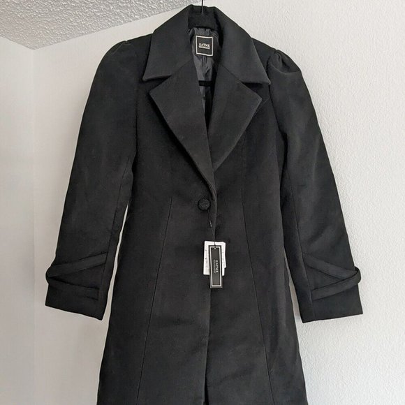 EatMe Eat Me Black Trenchcoat 2023 Happy Bag Jirai Larme kei Size 0 Japan - Picture 2 of 7